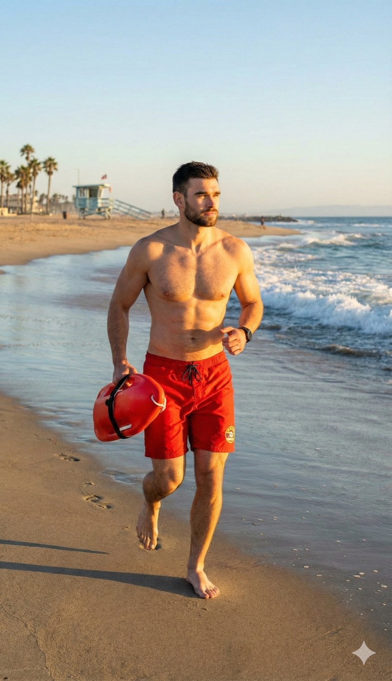 Jordan stripteaseur sauveteur Baywatch Toulon Var
